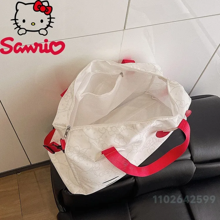 Hello Kitty 2025 New Business Travel Bag Fashionable High Quality Moving Packaging Bag Cartoon Large Capacity Family Storage Bag