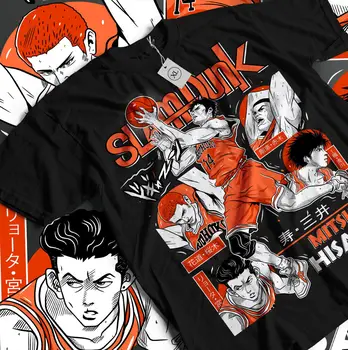 Slam Dunk Hisashi Mitsui T-Shirt Basketbal Sport Kunst Anime Cadeau Shirt Alle Maten