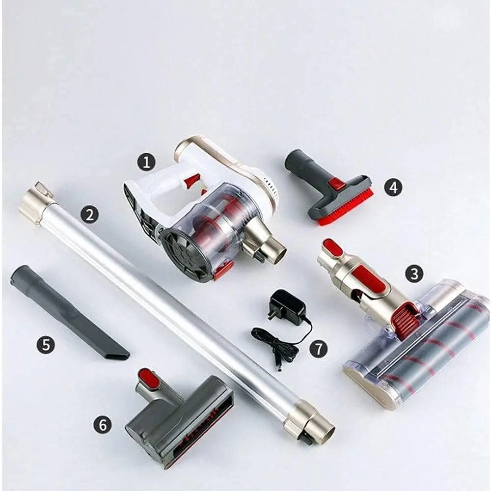 Aspirapolvere senza fili 9KPa e grande tazza per la polvere leggera da 0,6 litri portatile per la pulizia della casa dei peli di animali domestici dei tappeti dei pavimenti duri