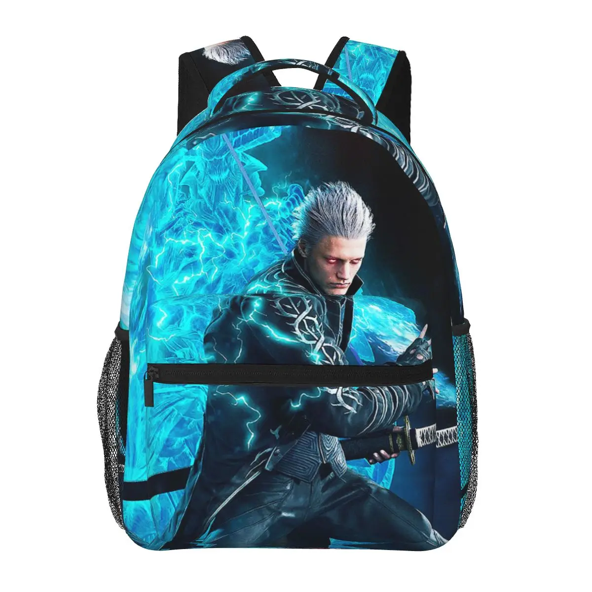 Vergil From The Devil May Cry Series Backpacks Boys Girls Bookbag Students School Bags Cartoon Travel Rucksack Shoulder Bag