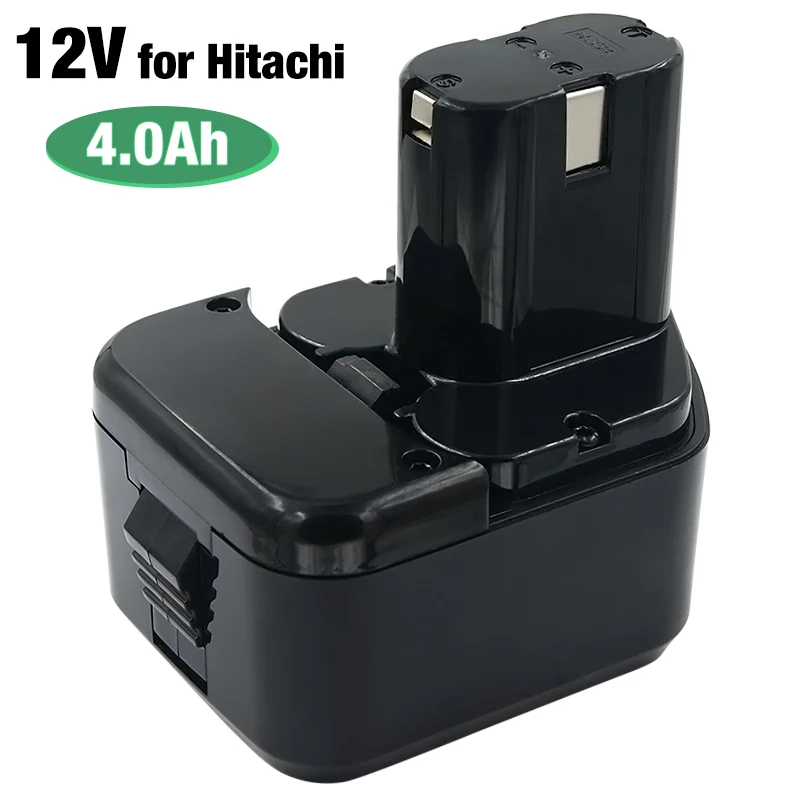 EB1212S EB1214S 12V 4.0Ah/3.0Ah Ni-MH Replacement Rechargeable Battery for Hitachi EB1226HL EB1230HL DS12VDF3 DS12DV C5D CL13D