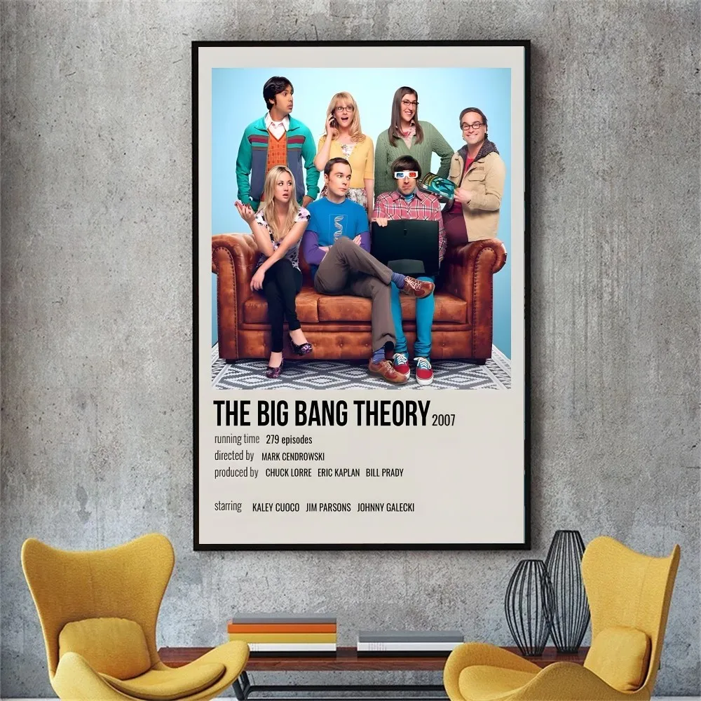 The Big Bang Theory Poster No Framed Poster Kraft Club Bar Paper Vintage Poster Wall Art Painting Bedroom Study Stickers