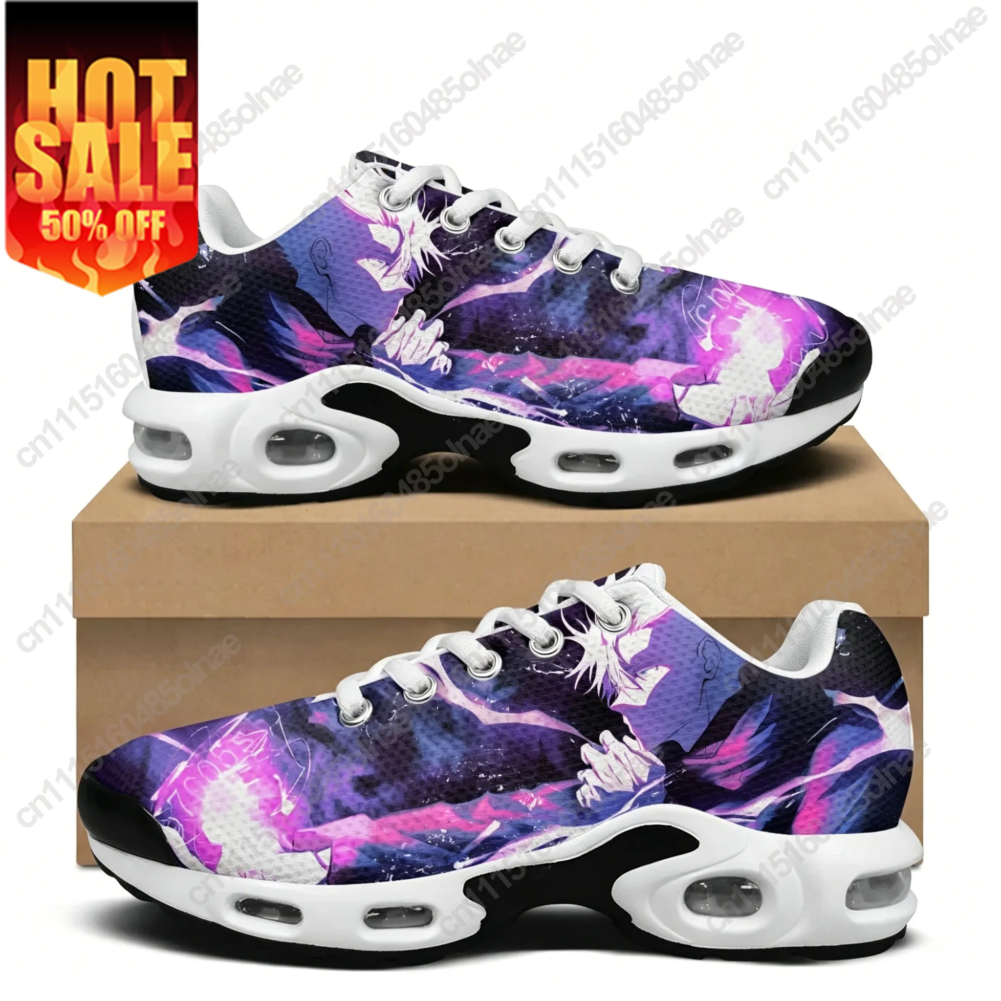 Gojo Satoru Heavy THE HONORED ONE Air Cushion Sneakers Mens Womens Teenager Sports Shoes High Quality Custom Mesh Sneaker
