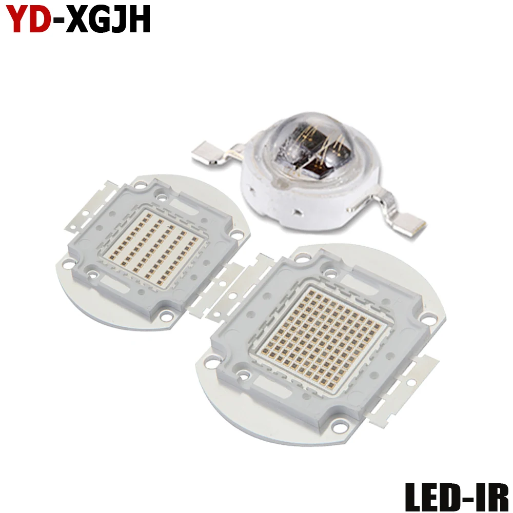 High Power LED 500nm 680nm 730nm 760nm 810 850nm 890nm 940nm 1050nm for 100W50W30W3W IR LED Surveillance camera light Lamp Light