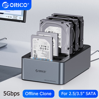 ORICO 4/5 Bay HDD Docking Station Offline Clone Hard Drive Case HD External 2.5/3.5\