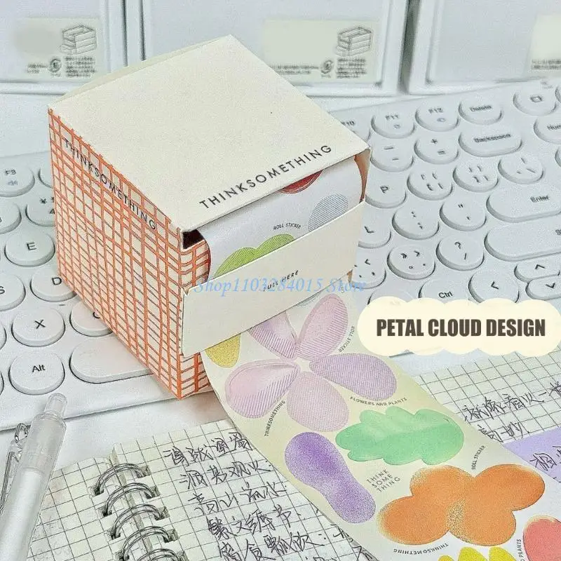 R6FF Stylish Memo Pad Cloud Patterned Removable Sheets Stationery Suitable For Messages And Lists