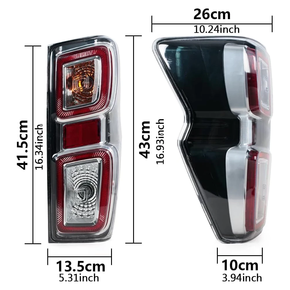 Left/Right Side Tail Lamp FOR Isuzu Dmax Pickup 2020 2021 2022 2023 Rear Tail Light Brake Lamp with