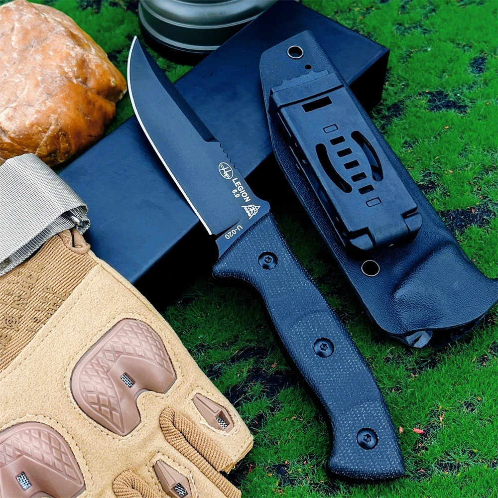 

TOPS Открытый фиксированный клинок D2, лезвие из нержавеющей стали, ручка из микарты, нож для выживания в чрезвычайных ситуациях дикой природы, нож для повседневного ношения с ножнами