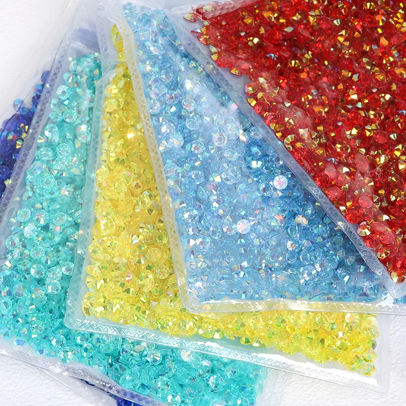 

2/3/4/5/6mm AB Jelly Resin Rhinestones Flatback Transparent Crystals for DIY Crafts Nail Art Shoes Cups Bottles Decorations
