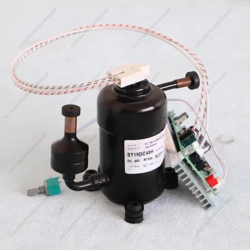 ST19DC Ultra-Mini Micro Compressor, 12V/24V/48V DC, 400W Cooling Capacity for DC Air Conditioner & Water Chiller view 5