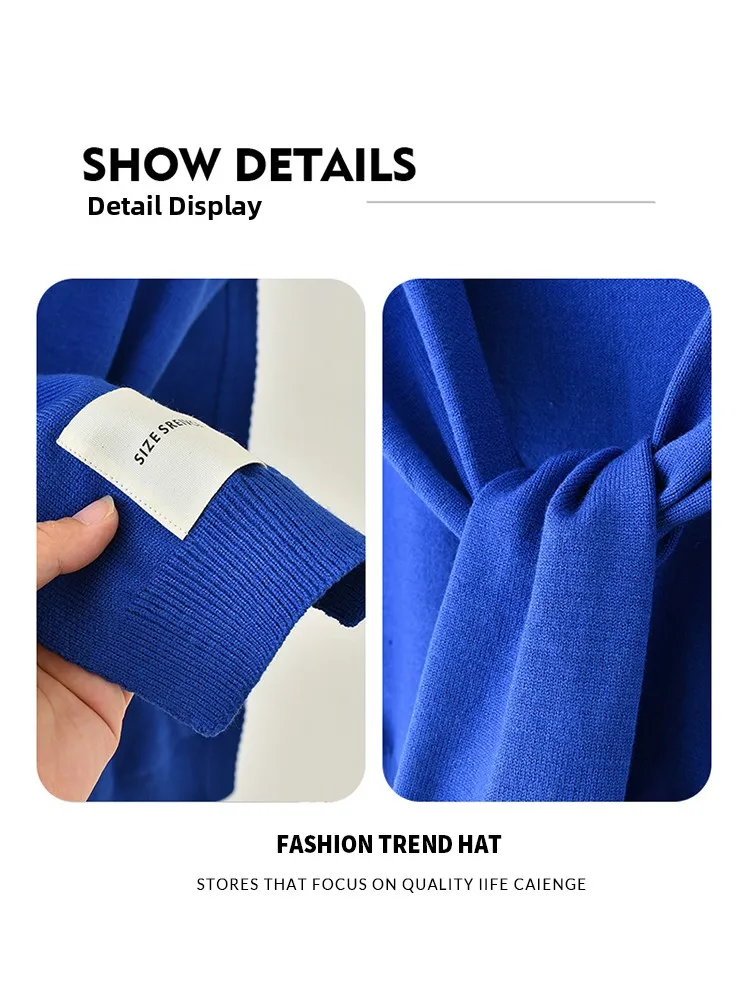 

Blue Knitted awl Women's Lightweight oulder Wrap Air Conditioned Room irt Match Korean Sle Spring Autumn Winter Multi...