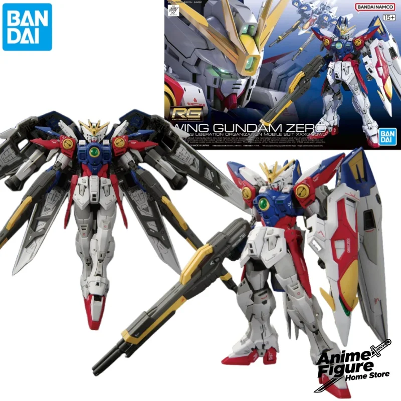 

100% оригинал, в наличии Bandai RG 43 1/144, крыло Gundam Zero, аниме-персонаж, сборная игрушка, модель, настольные украшения, коллекция подарков