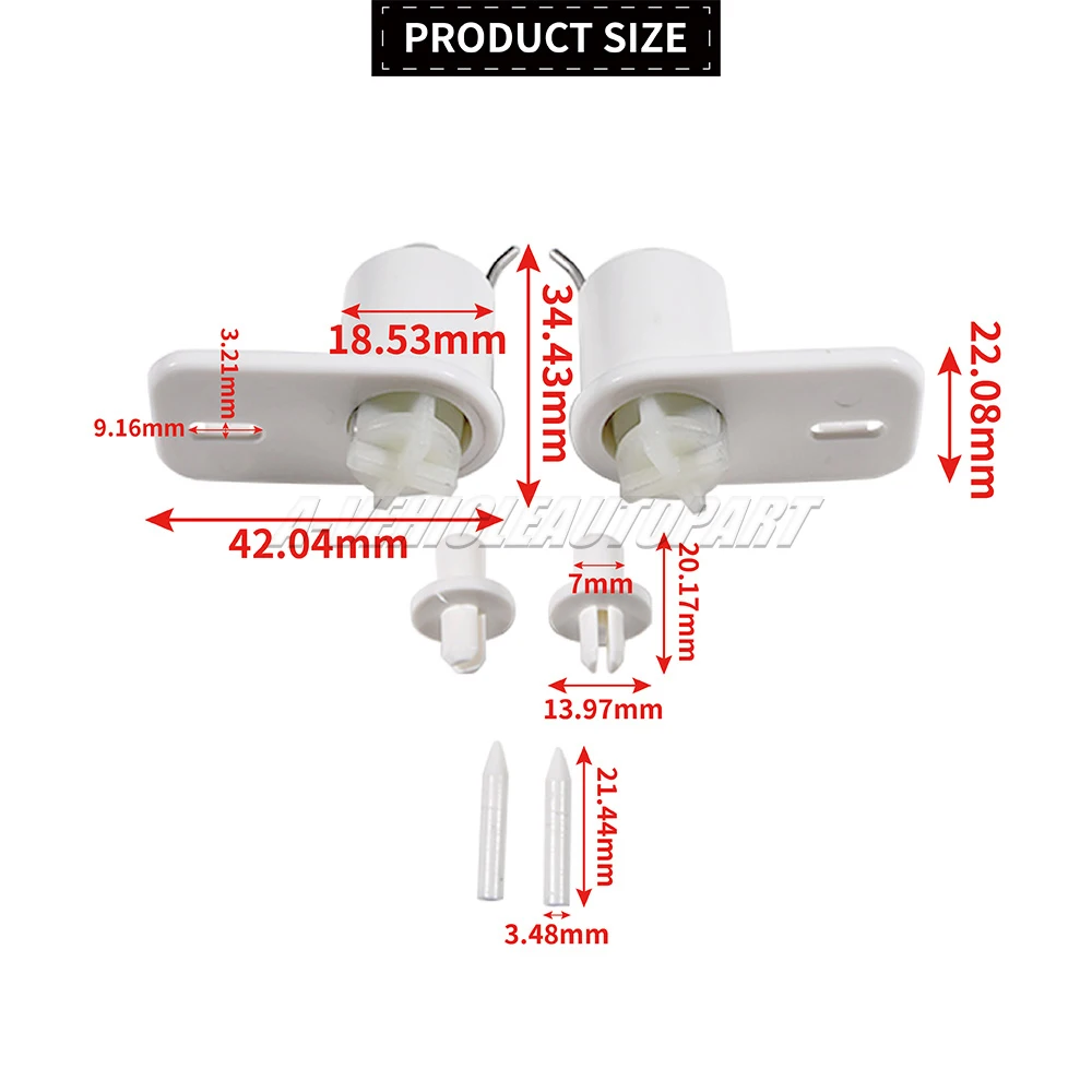 For Electrolux RM 4000 Pivot Caravan Motorhome Dometic DFH2 2412865004 Door Hinges Evaporator flap bearing kit 241286500