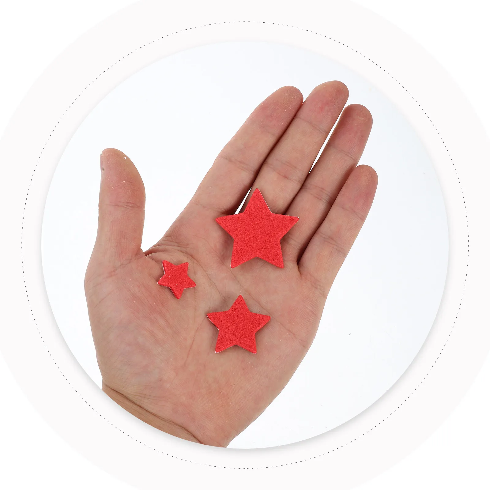 

Наклейки-звездочки из губчатого материала EVA на самоклеящейся основе для декора детских классов, таблиц поощрений и творческих занятий