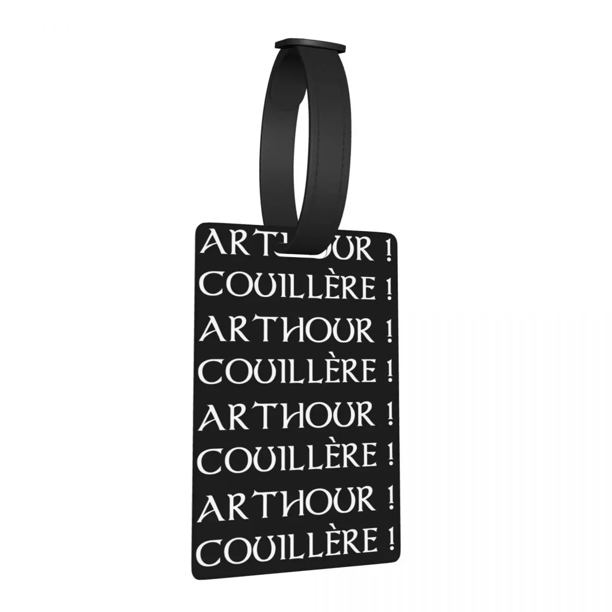 

Kaamelott - Arthour Couillette! Luggage Tags Suitcase Accessories Travel Cute Baggage Boarding Tag Label Holder ID Name Address