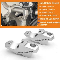 F850GS ADV Motorcycle CNC Handlebar Risers Clamp Height up Adapter For BMW F900R F900XR F850GS Adventure F 850 GS F850 Adv