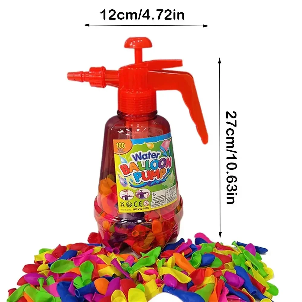 Outdoor Activities Air Water Bomb Balloon Pump Automatic Sealing Balloons Large Capacity Water Balloon Pump Sand Pool Water Toys