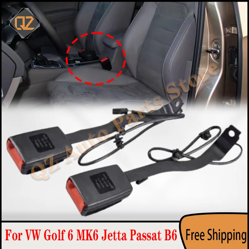 Car Accessories Seat Belt Lock Fixing Lock Catch For VW Golf 6 MK6 2009-2016 Jetta Passat B6 2006-2011
