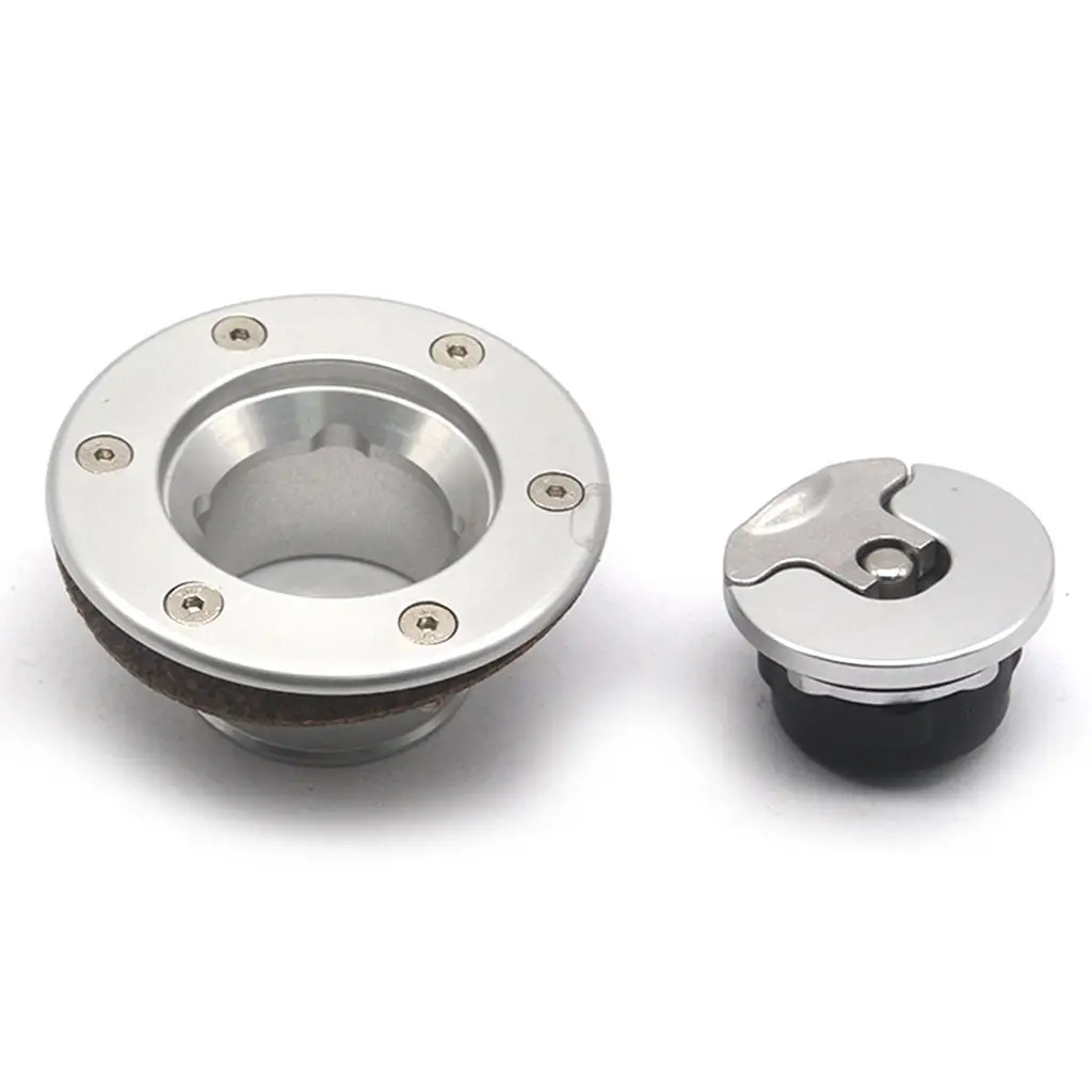 

Aluminum Alloy Fuel Tank Door Filler Neck Gas Lid Flush Mount Shell for Build Your Own Fuel Container