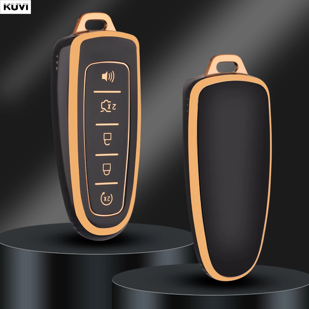 

5-кнопочный чехол для автомобильного ключа из ТПУ для Ford Explorer Edge Escape Flex Taurus 2011 2012 2013 2014 2015, удаленный смарт-держатель, брелок