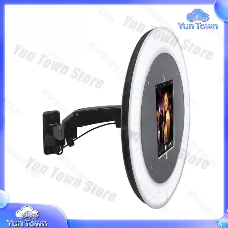 for PBW01 Wall Mounted Ring Light LED Photo Booth Kit 18 Inch with Adjustable Stand for iPad Air Pro 9.7 10.2 11 12.9 Tablet