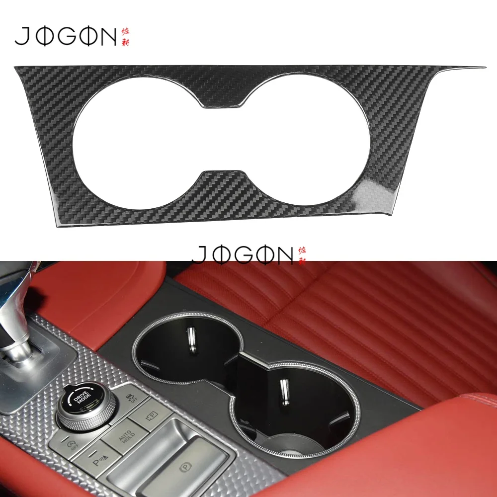 

For Genesis G70 2017 2018 2019 2020 2021 2022-2025 CF Car Interior Center Console Water Cup Holder Panel Cover Trim Accessories