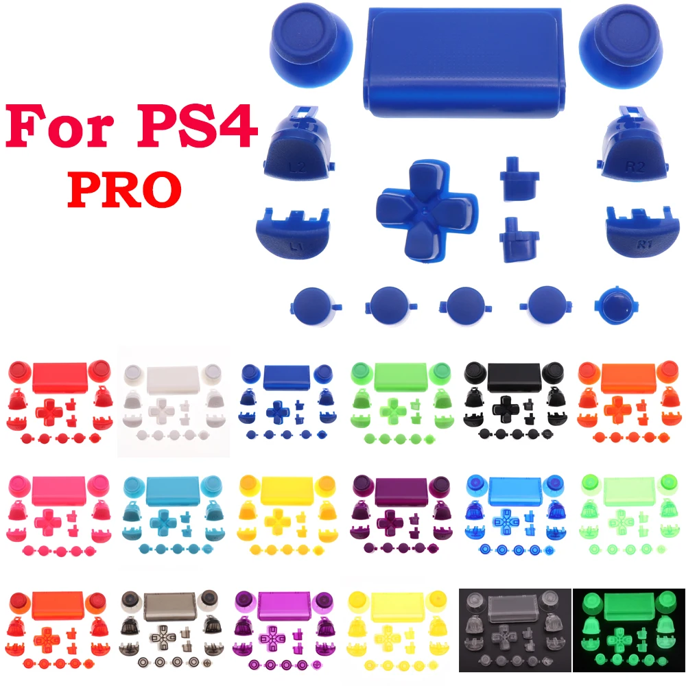 Full Set Joysticks Dpad Button R1 L1 R2 L2 Direction Key ABXY Buttons jds-040 For PS4 Pro Slim Controller components