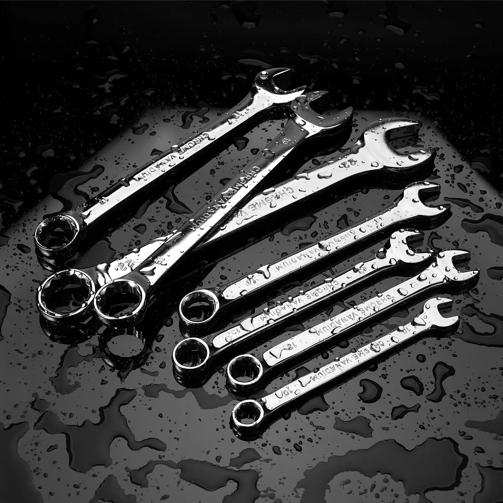 1Pcs Combination Metric Wrench Set 6-32mm Chrome Vanadium Opened Ring Combo Spanner Nut Tools for Car Repair Hand Tools