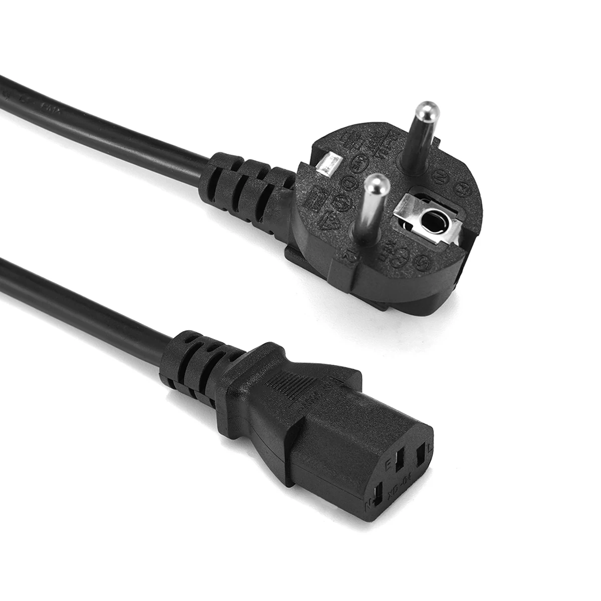 Power Supply Cord IEC C5 1.5m Right Angled Euro Electric Extension Cable For HP Dell Lenovo Sony Samsung LG Computer Scooter
