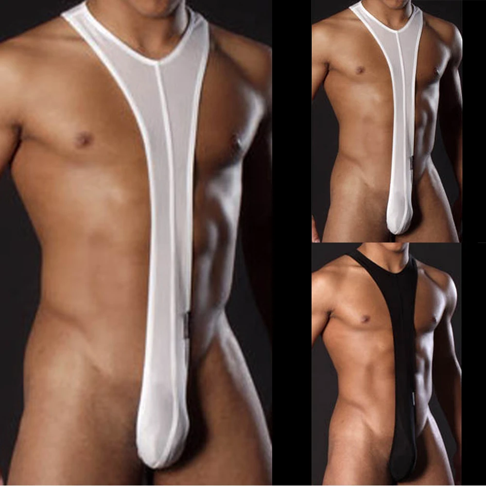 1 szt. Egzotyczna bielizna męska elastyczny pasek body z tyłem stringi stringi kombinezon podkoszulki bielizna seksowna