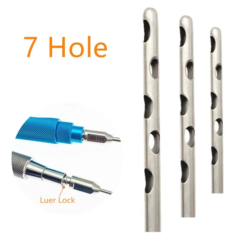 1PCS Seven hole Liposuction Cannulas Fat Harvesting Cannulas For Fat Grafting Stainless Steel Liposuction tool