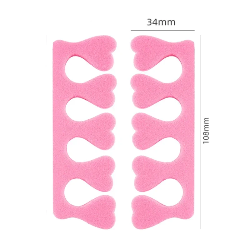 50/100Pcs Soft Nail Art Toe Separators Fingers Foots Sponge UV Gel Polish Nail Kits Beauty Tools Manicure Pedicure Pack