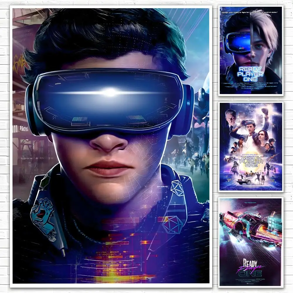 Movie Ready Player One Poster Poster All-match HD Waterproof Self-Adhesive Wall Art Sticker For Home Bedroom