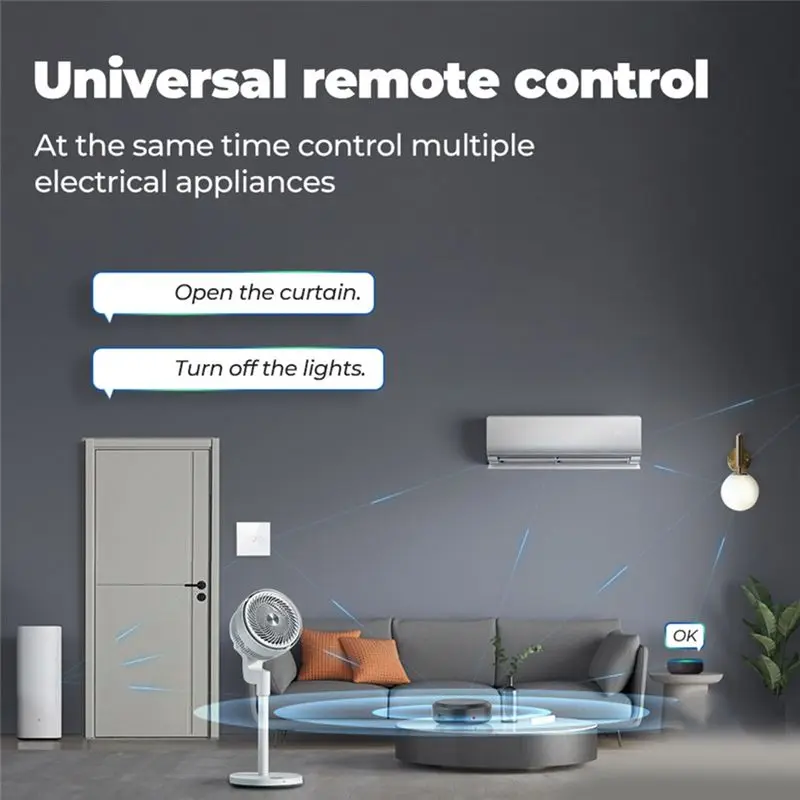 N91R-RF433/315Mhz Infrared Remote Control Tuya Wifi Smart Life For Alexa Google Home TV Conditioner Wifi Enabled Togethe