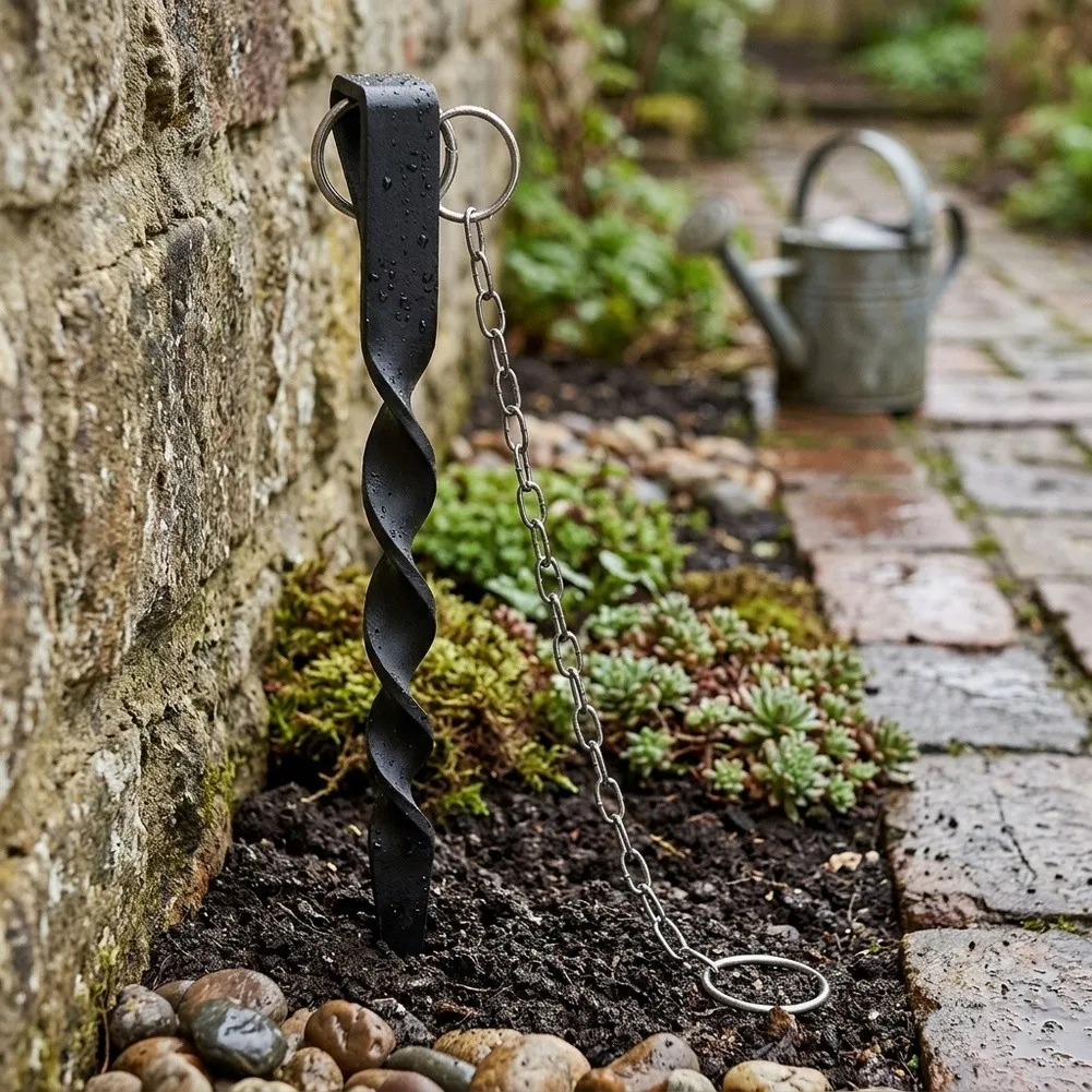 rain-chain-fixing-anchor-stake-iron-for-garden-drainage-positioning-fastener-for-outdoor-gutter-and-rain-chain-compatibility