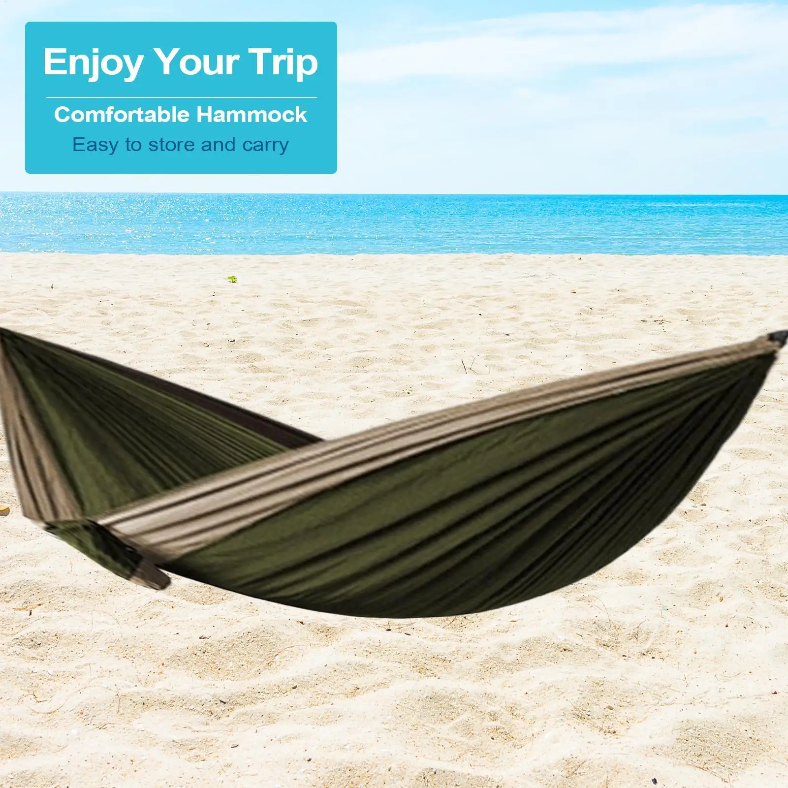 أرجوحة للتخييم سعة 660 رطل أرجوحة محمولة مع أشرطة شجرة أرجوحة محمولة شديدة التحمل لغرفة نوم الشرفة والحديقة في الهواء الطلق