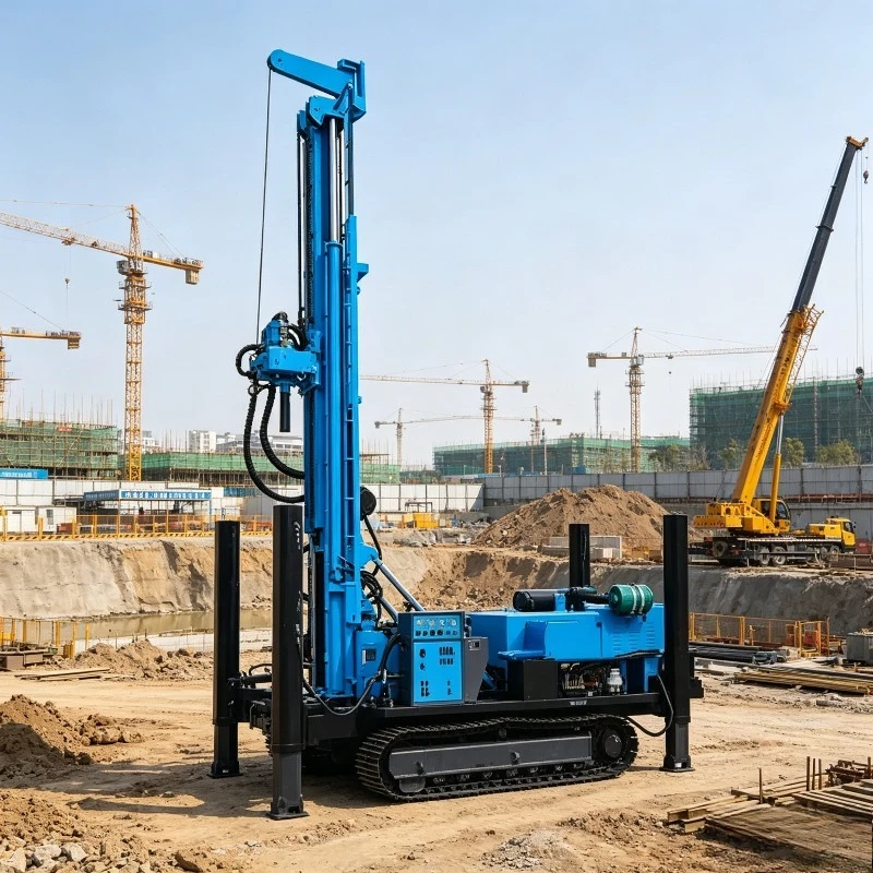 FOB Price Pneumatic Water Well Drilling Rig Crawler Type Used In Water Project Slope Area And Remote Deep Well Excavation Jobs