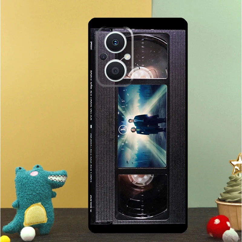 حافظة شريطية ريترو VHS لهاتف OPPO Reno 13 F 11F 11 12 8T 7 8 10 Pro OPPO Find X8 X6 Pro X3 X5 Lite غطاء شل