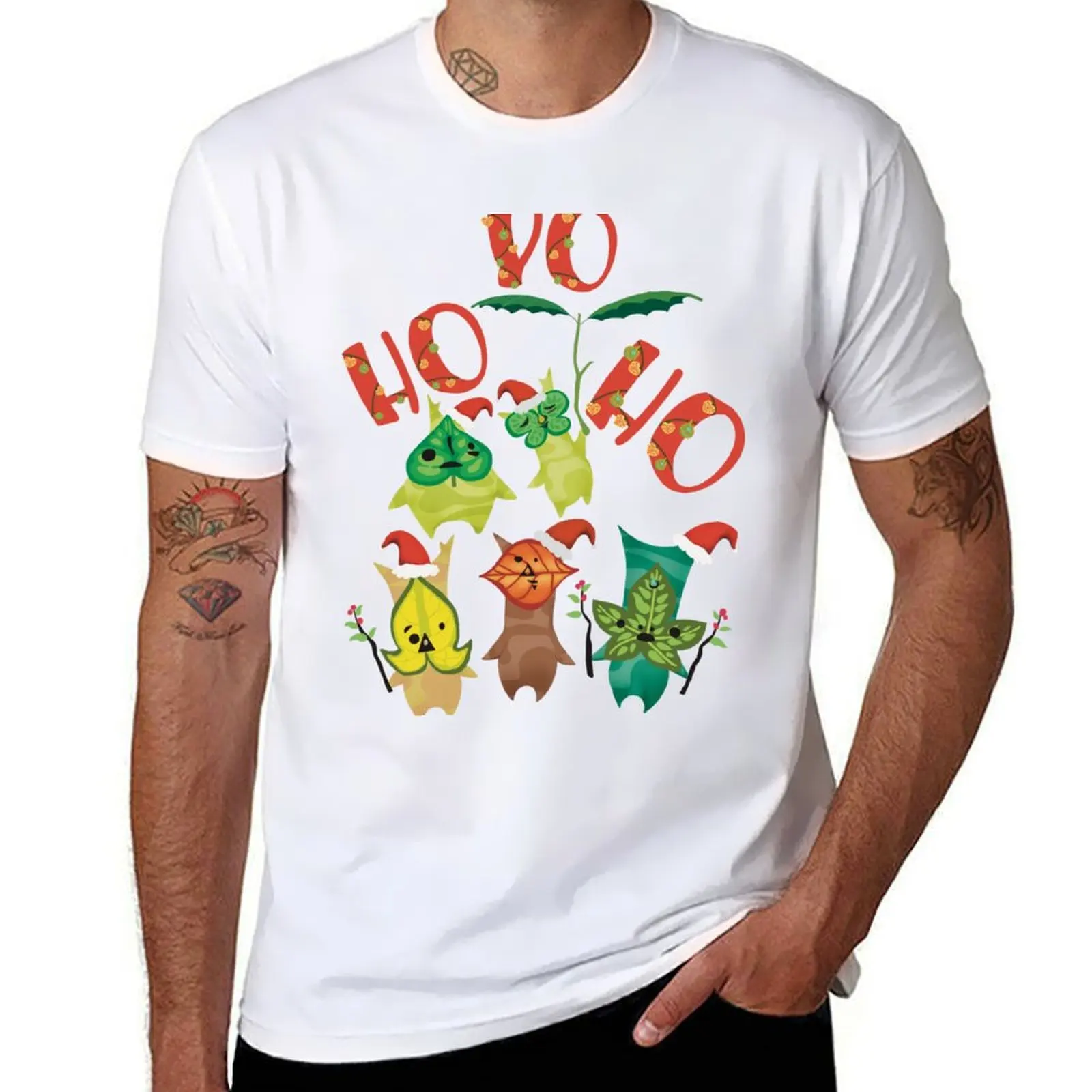 

Festive Korok Santas T-Shirt cotton t shirt pack cotton t shirts high quality T-Shirt