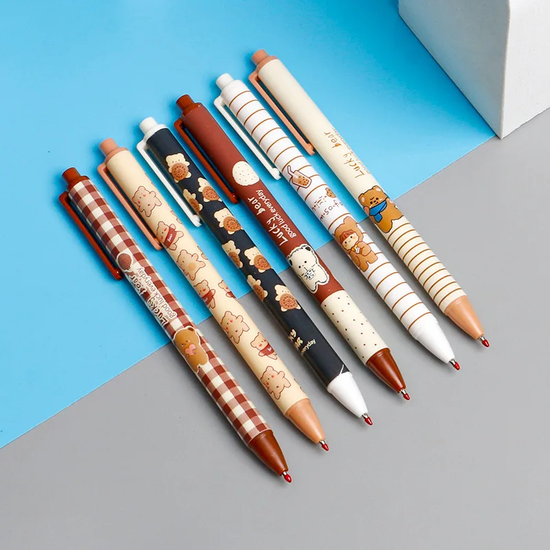 

6pcs Japanese Stationery Cute Pens Stationary Pens Back To School Korean Stationery Cute Things Pens Kawaii Cute Pen