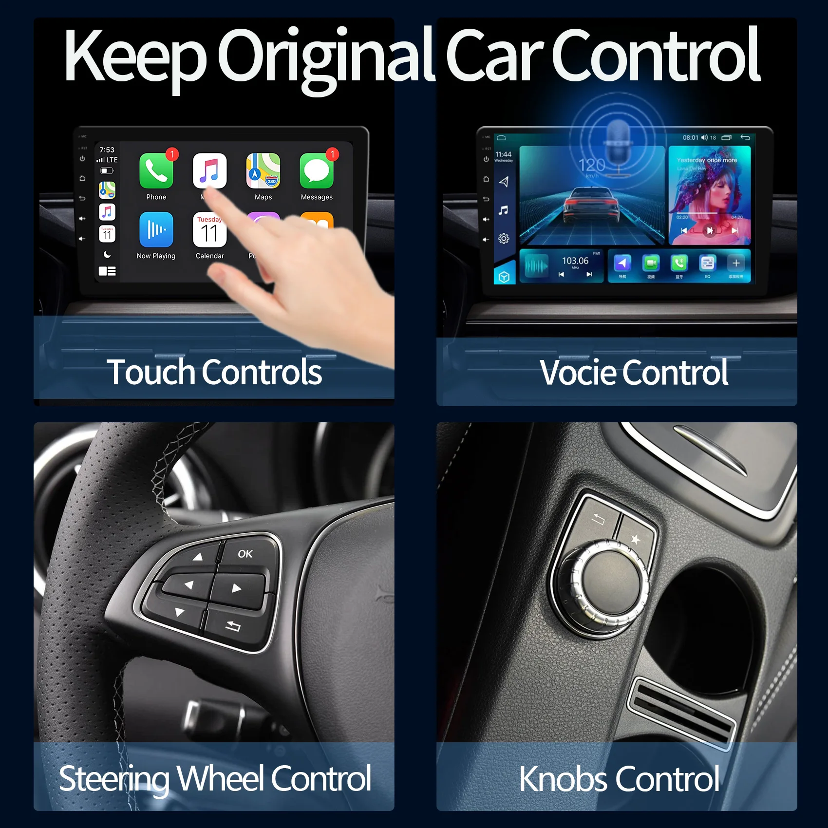 UHULAMB EC14 Mini Carplay Android Auto سلكي إلى صندوق تشغيل السيارة اللاسلكي محول صندوق Ai الذكي بلوتوث واي فاي سبوتيفي كونيكت