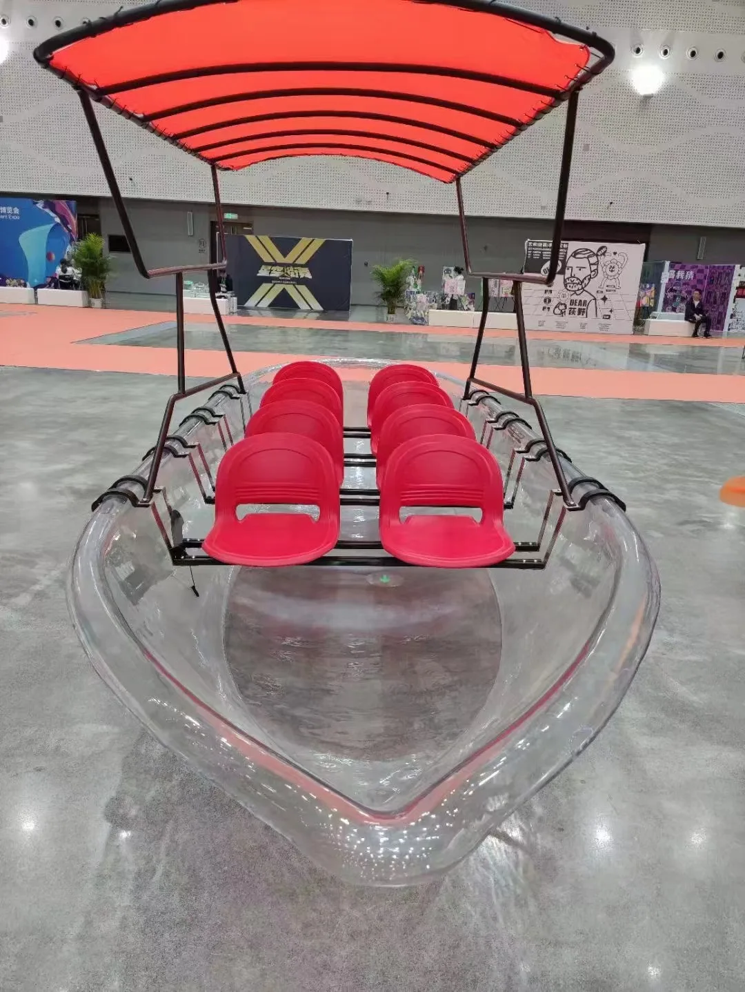 8-Sitzer-Big-Boot, 8-Personen-großes, transparentes Boot