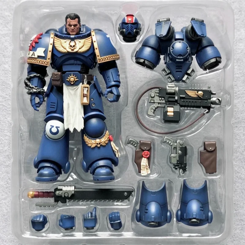 [متوفر]JOYTOY Warhammer 40K 1/18 شخصيات الحركة Ultramarines Titus Victrix Guilliman أنيمي نموذج اللعب هدية
