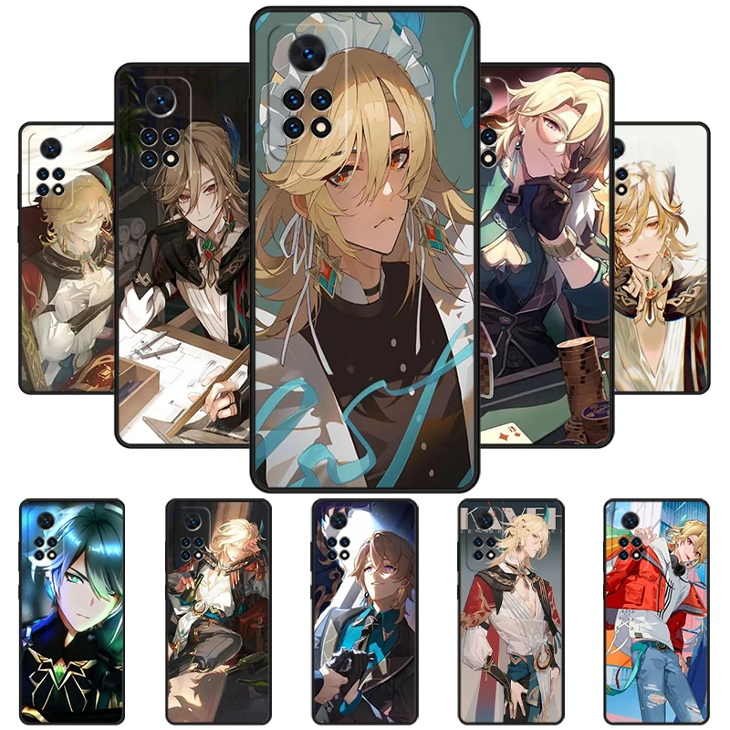 Genshin Impact Alhaitham Kaveh Phone Case For Redmi Note 11 EPro 11S 10T 9S Promax 8 Pro Xiaomi Mi 11 12X 12S Ultra Cover