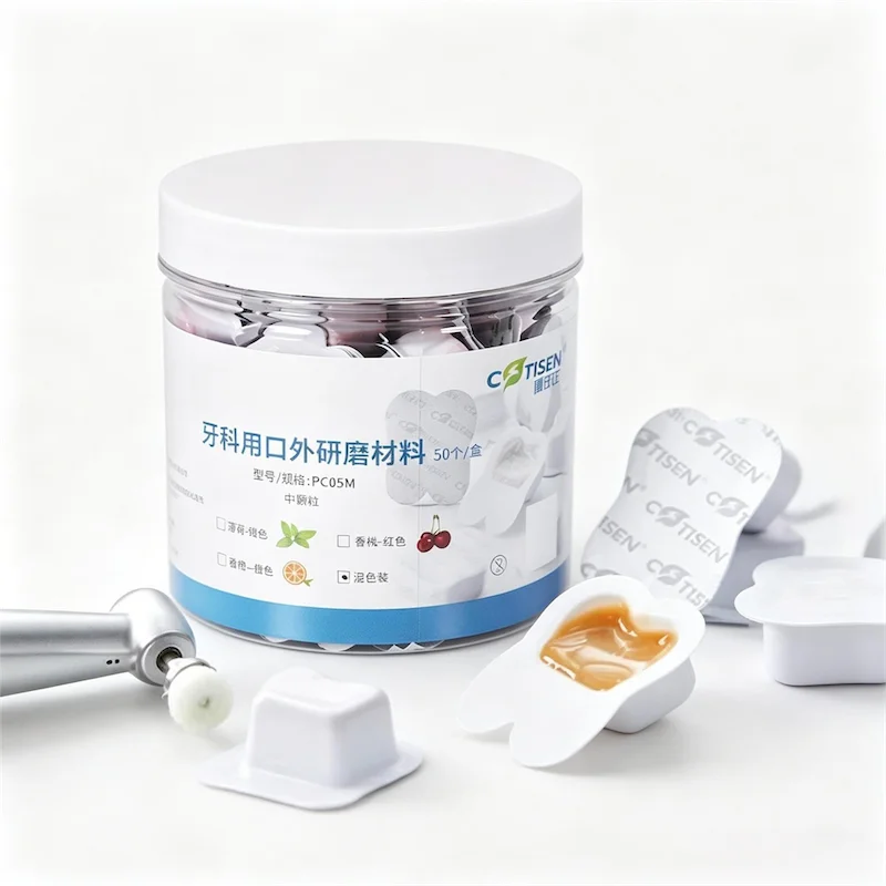 Dental Polishing Paste 2g*50pcs/Box Fine Medium Grit Teeth Whitening Grinding Material Various Flavors