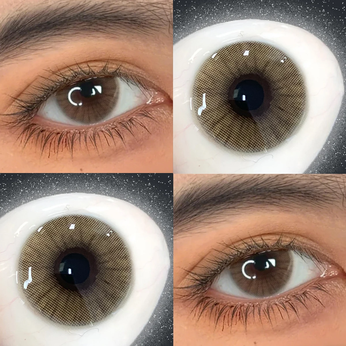 VISUASHOW Hidrocorcolor Farbige Kontaktlinsen 14,2 mm Halbjährliche Verwendung Natürliche Weiche Linsen Tägliche Kosmetische Kontaktlinsen – Detail 3