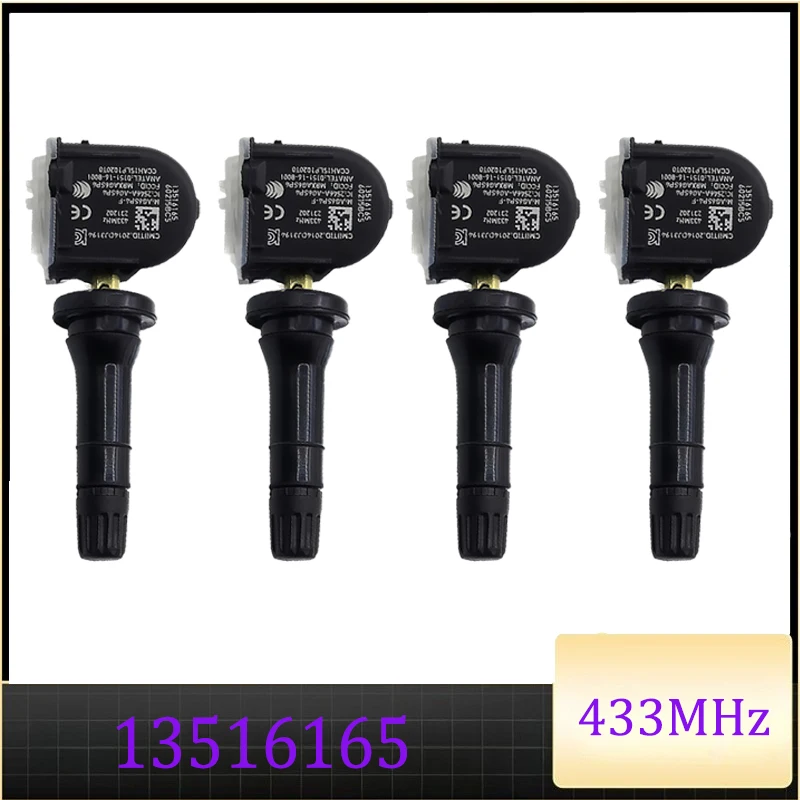 

13516165 Tire Pressure Sensor For 2016 2017 2018 2019 2020 Cadillac XT4 XT5 XT6 CT6 433MHz TPMS Buick GMC 13516166 can Less Wear