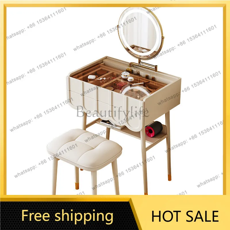 Best Sellers Professional Modern Vanity Table Drawer Simple Organizer Salon Vanity Table Mirror Home Coiffeuse De Chambre Furnit