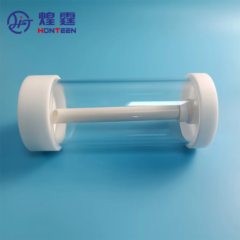 Transparent Mini Fludizing Powder Coating Cup Hopper Barrel With IG06 Powder Injector Pump For Test Powder Painting