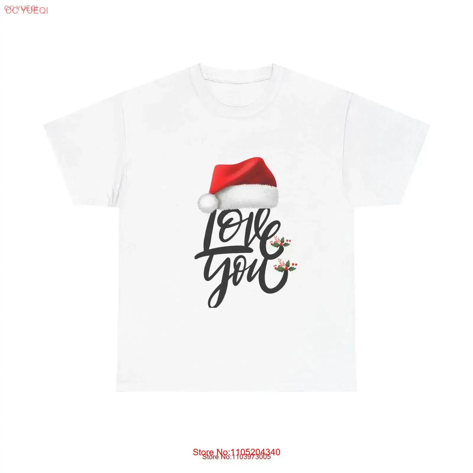 

Christmas Love T Shirt Cotton Holiday Festive Apparel Cozy Outfit santa vintage Washed Slightly graphic Stretched streetwear